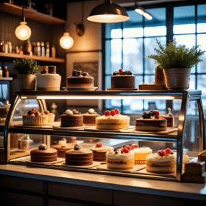 🧁 新作スイーツをショーケースで展開中